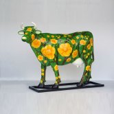 Spanish Sunflower Poppies Cow (with or without Horns)