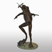 Bronze Frog Fountain