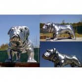 ' Silver Patina Finish Bulldog '