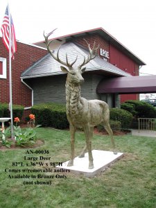 8.2 ft. Giant Bronze Elk