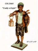 Bronze Boy Holding Lantern