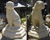 Marble Bulldog Pair Marble Bulldog Pair