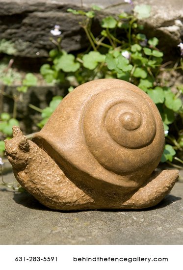 Rubert The Cast Stone Snail - Click Image to Close