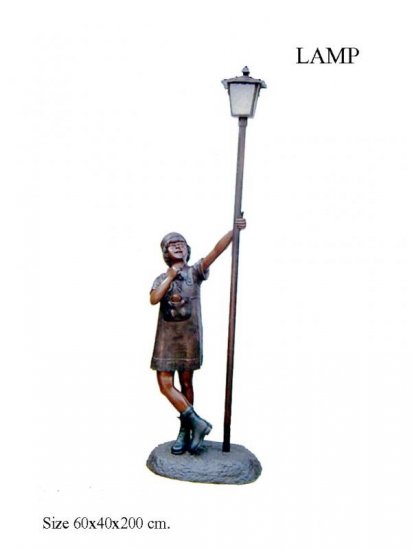 Girl with Lamp - Click Image to Close