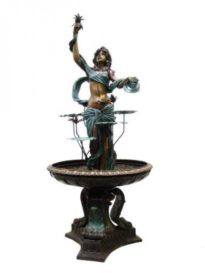 Lady with Lotus Fountain - Click Image to Close