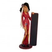 Skinny Witch Waitress with Menu Board