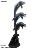 3 Dolphins on Wave Fountain