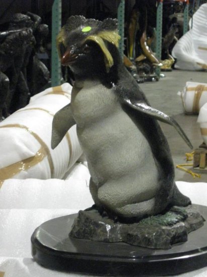 King Penguin on Marble Base - Click Image to Close