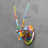 Popart Sable Oryx Head Popart Sable Oryx Head