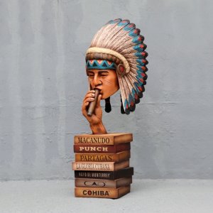 Indian Head on Cigar Boxes
