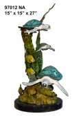 3 Bronze Sea Turtles