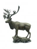 Moose on Marble Base