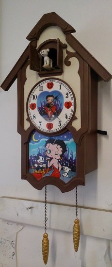 Betty Boop Cuckoo Clock - Click Image to Close