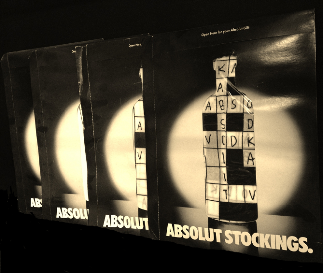 Absolut Vodka Women's Stockings - Click Image to Close