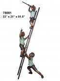 Three Kids on a Ladder