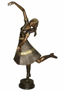 Bronze Costumed Dancer
