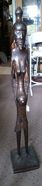 Bronze African Female Sculpture