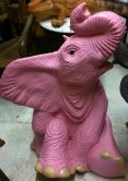 Pink Sitting Baby Elephant