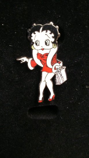 Betty Boop "Shopping" Pin - Click Image to Close