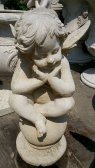 Cherub "Thinking" Statue 3ft.