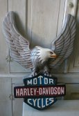 Harley Davidson Motorcycle with Eagle Insignia