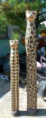 Cheetah Wood Statue (Set)