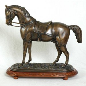 Bronze Jockey on a Horse