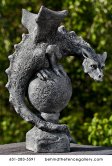 Fiona the Cast Stone Medieval Winged Dragon