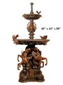Bronze Horse Tiered Fountain