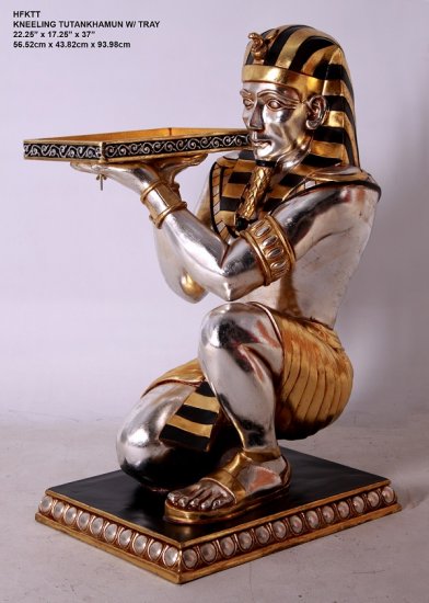 Kneeling Tutankhemun with Tray - Click Image to Close