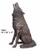 Bronze Wolf Howling