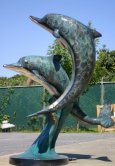 Bronze Two Dolphins Fountain