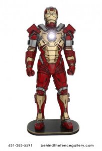 Iron Man with Working Chest Light Statue