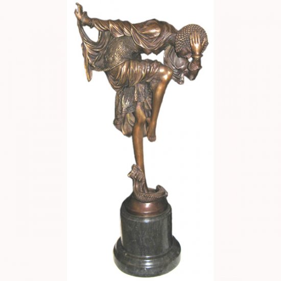 Bronze Deco Dancer - Click Image to Close