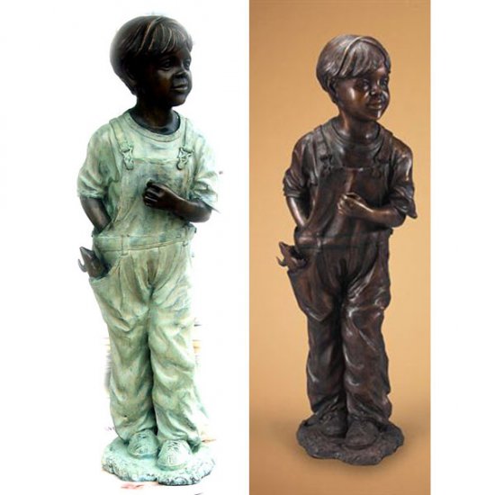 Bronze Boy with a Frog - Click Image to Close