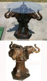 Bronze Elephant Table Base