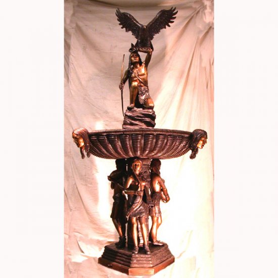 Bronze Indian Fountain - Click Image to Close