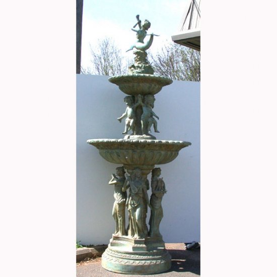 Bronze 4 Ladies Musical Fountain - Click Image to Close