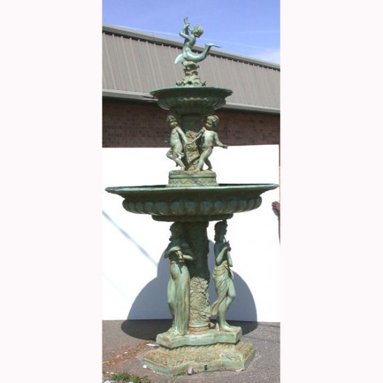 Bronze 3 Ladies Musical Fountain - Click Image to Close