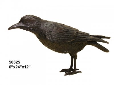 Bronze Standing Raven