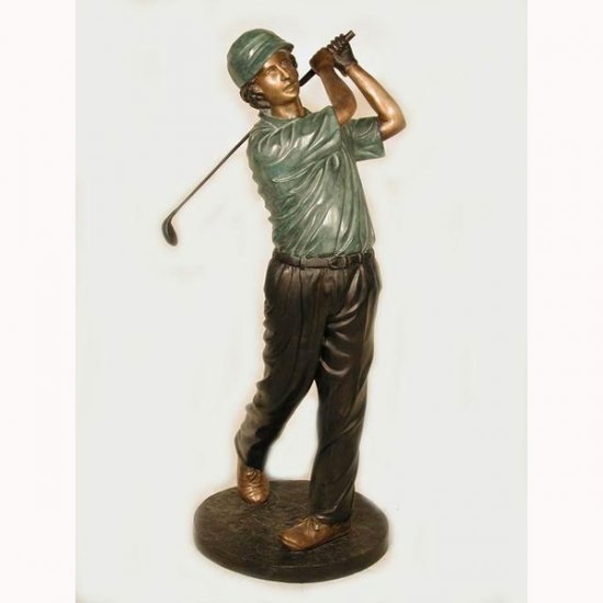 Bronze Golfer - Four - Click Image to Close