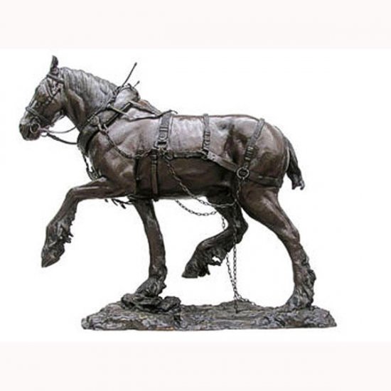 Bronze Clydesdale or plow work Horse - Click Image to Close