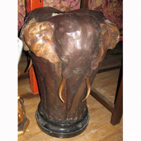 Bronze Elephant Umbrella , Cane or Planter - Click Image to Close