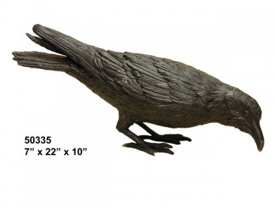 Bronze Pecking Raven