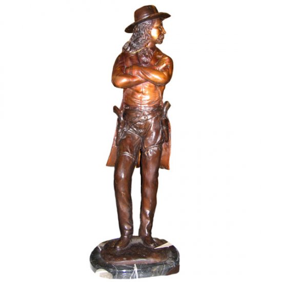 Bronze Wild Bill Hickock - Click Image to Close