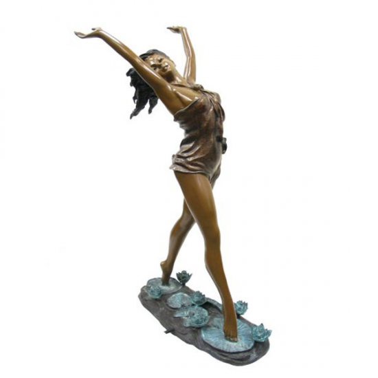 Bronze Dancing Girl Fountain - Click Image to Close