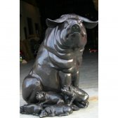 Bronze Pig Family Bronze Pig Family