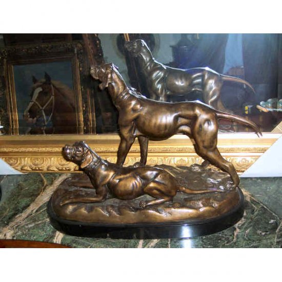 Bronze Dogs - Click Image to Close
