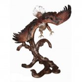 Bronze Eagle Flying from Tree