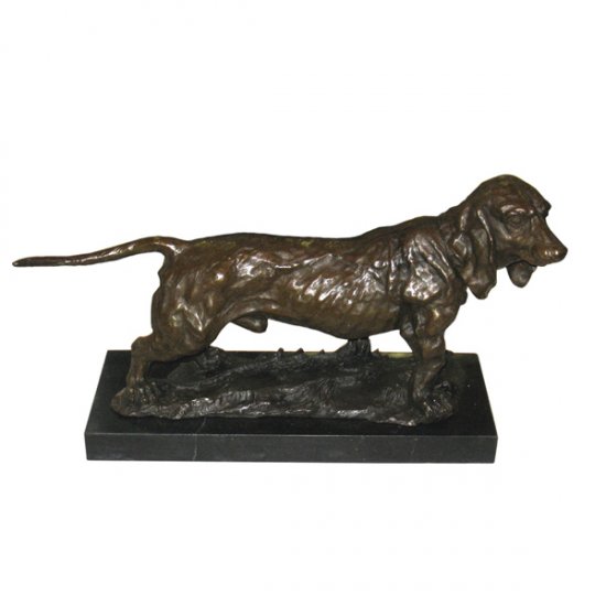 Bronze Dashound Dog - Click Image to Close